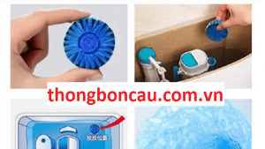 sử dụng viên tẩy bồn vệ sinh